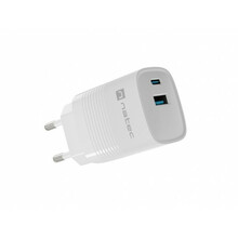 Seinalaadija Natec Ribera GAN, 1x USB-A, 1x USB-C, 30W