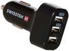 Autolaadija Swissten SW-CCH-TRI5.2A-B, 3xUSB, must