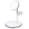 Juhtmevaba laadija Choetech T586-F 3in1, 15W, valge, alusega