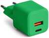 Seinalaadija Colorum CLS30-AC-04, USB-A + USB-C PD 30W, roheline
