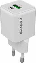 Laadija Canyon CU20AC GaN 20W, 1xPD, 1xQC, valge