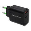 Laadija Qoltec 51713, 18W, 5-12V, 1.5-3A, USB tüüp C, must