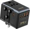 Reisiadapter Dudao A35Pro, 35W, 3x USB-C, 2x USB-A, must