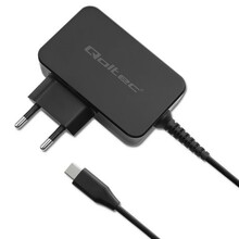 Seinalaadija Qoltec 52385 GaN POWER PRO, 1xUSB-C, 45W, must