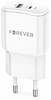 Laadija Forever TC-01-20AC, 20W, 1x USB-C, 1x USB, valge