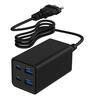 Laadija Gembird TA-UC-2A2C-PD65-01-BK, 65 W, 2xUSB-A, 2xUSB-C, must