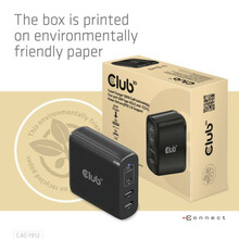 Reisilaadija Club 3D CAC-1912EU, 100W, GaN, 2xUSB-A, 2xUSB-C, PD 3.0