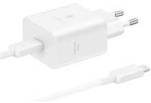 Seinalaadija Samsung EP-T4511, 45 W, USB-C/USB-C 5A, valge