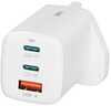 Laadija iBOX C-65, GaN 65W, universaalne, UK pistik, valge
