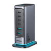 Laadija Joyroom JR-TCM02, 65W, 4xUSB-C, 2xUSB-A, tumehall