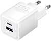Seinalaadija Vention FEQW0-EU, USB-C + USB-A, 30W, valge