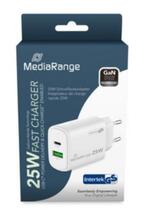 Toiteadapter Mediarange MRMA112-2, USB/USB-C, 25 W, kiirlaadimine