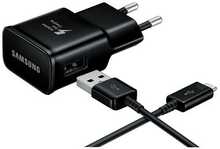 Seinalaadija Samsung EP-TA200NBE, 15 W, Type-C kaabel, must