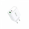 Võrgulaadija Remax RP-U125, 65W, USB-C/USB-A, valge