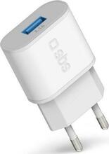Seinalaadija SBS TETR1USB2AWFAST, 10W, USB-A, valge