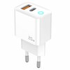Reisilaadija Jellico AK-165, USB Type C/USB Type A, 20 W, valge