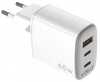 Laadija Celly UP TC 1, 65W, 2xUSB-C, 1xUSB, valge