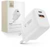 Seinalaadija Tech-Protect NCA30 PD 30W QC3.0 USB-A / USB-C, valge