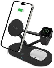 Juhtmevaba laadija Tech-Protect QI15W-A41 3in1, MagSafe, must