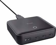 Laadimisjaam Trust Maxo 100 W, must, 4 porti
