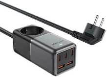 Toiteplokk Acefast Z2, GaN, 3xUSB-C, 2xUSB-A, 75W, must