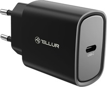Seinalaadija Tellur 20W USB-C PD, must