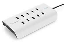Telefoni laadija Belkin AZBLKLI10PORTCH, 10 Port, 120 W, valge