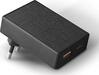Laadija Uniq Votre Slim Duo, 20 W, USB-C + USB-A, must