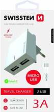 Laadija Swissten, 2x USB-A, 3 A, 22041000