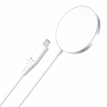 Magnetiline juhtmevaba laadija Choetech T518, 15W, valge