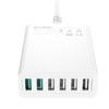 Laadija Blitzwolf BW-S15, 6x USB, QC 3.0, 60 W, valge