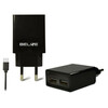 Reisilaadija Beline 2xUSB + USB-C 2A, must