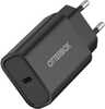 Seinalaadija Otterbox Standard EU, 30W, 1x USB-C, USB-PD, must