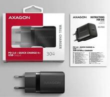 Seinalaadija Axagon ACU-PD30, 30W, USB-C, must