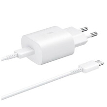 Seinalaadija Samsung EP-TA800EWE, 25 W, USB-C, valge