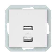USB laadija Vilma QR1000, 2xUSB, matt valge