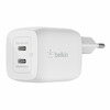 Seinalaadija Belkin WCH011vfWH, Dual USB-C GaN, 45W