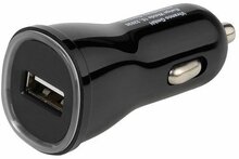 Autolaadija Vivanco 36256, USB 2.1A, must