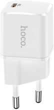 Laadija Hoco N10 PD20W, 20 W, USB-C, valge