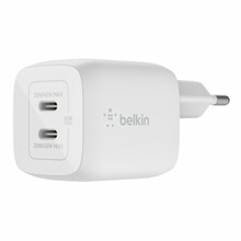 Seinalaadija Belkin WCH011vfWH, Dual USB-C GaN, 45W