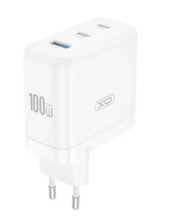 Seinalaadija XO CE35 PD, 100W, 2x USB-C, 1x USB, valge