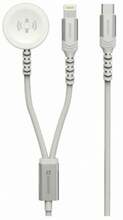 Juhtmevaba laadija Swissten 2in1 Apple Watch ja Lightning USB-C 1,2m