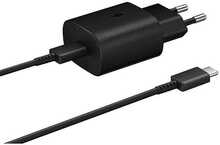 Reisilaadija Samsung EP-TA800EBE + EP-DG980BBE, 25 W, USB-C/USB-C, must