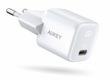 Seinalaadija Aukey PA-B1, 1xUSB-C, 20W, valge