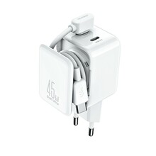Seinalaadija Joyroom JR-TCL05, 45 W, 2xUSB-C, valge