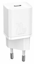 Laadija Baseus CCSUP-B02, 20 W, USB-C, valge