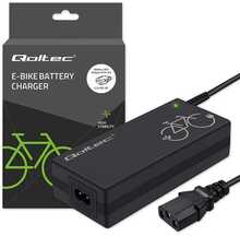 Laadija Qoltec elektrilisele jalgrattale 36V 42V 2A C14 IEC 3Pin