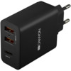 Laadija Canyon H-08, 2xUSB, USB-C, 30W, must