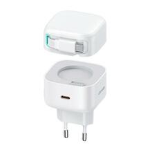 Juhtmega laadija Usams CC202TC02, 1xUSB-C, 35W, valge