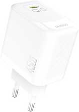 Seinalaadija Dudao A28, 45W, GaN, USB-C, valge